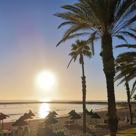 Duplex No 6 Directly At The Sea And Beach, Heated Pool, Wifi, Terrace * Playa de las Americas (Tenerife)