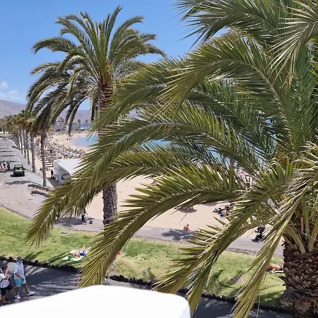 Duplex No 6 Directly At The Sea And Beach, Heated Pool, Wifi, Terrace * Playa de las Americas (Tenerife)